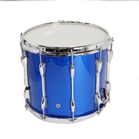 Populaire En Gros Chinois Bleu 10 Cosses Métal Tambour Shell Marching Drum Set Snare
