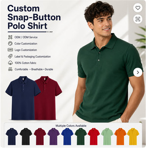 Chemise Homme 100% Coton Tricoté à Manches Courtes Couleur Unie Respirante Anti-Plis Séchage Rapide Décontractée Broderie Logo Personnalisé - Product Image 1