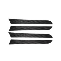 Autocollant de panneau de porte de luxe en fibre de carbone, garniture personnalisable pour l'intérieur des voitures Audi Q5/A4 B8/A5