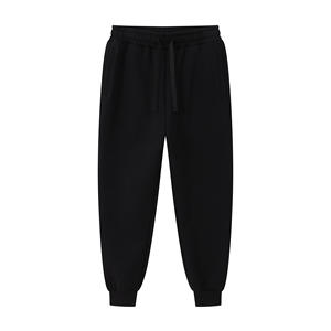 Pantalones Deportivos de Algodón Grueso de 400g para Otoño e Invierno, Unisex, Azul Marino, Estilo Jogger, Casuales, para Uso Diario, Color Sólido, Microelásticos - Product Image 4