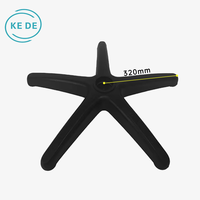 Base pivotante en nylon pour chaise de bureau, base 5 étoiles, pièces de rechange robustes pour pieds de chaise, vente en gros