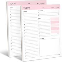 Bahan kertas Offset papan jadwal mingguan yang dapat disesuaikan grosir dengan alas Memo catatan tempel dan Notepad