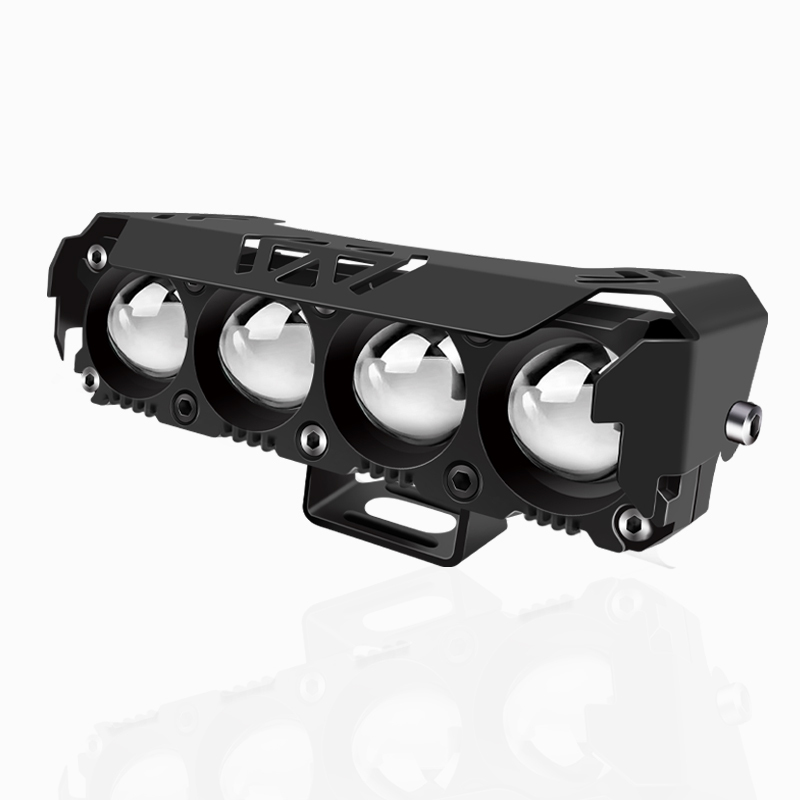 Four Eye Lens Motorcycle Spotlights Led Headlight Mini Driving Lights Work Light Fog Lamp DRL Bulb for Car Truck SUV ATY