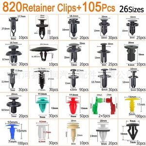 Car Retainer <b>Clips</b> Kit 820Pcs 26 Sizes Universal Auto Fasteners For Bumper Door Panel Repair - Product Image 2