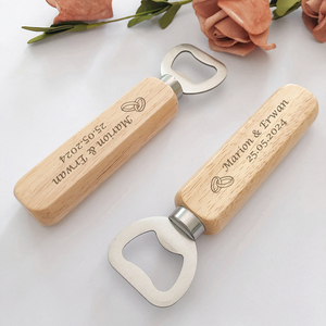 Regalos de Boda para Invitados, Recuerdos de Boda, Recuerdos Personalizados para Fiestas, Abridores de Botellas de Madera Grabados Personalizados, Artículos para Bodas - Product Image 2