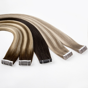 Extensiones de Cabello Ruso Virgen 100% Natural, Color Rubio Claro para Extensiones de Cabello Humano con Cinta Adhesiva Ombre - Product Image 3