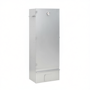 Ahumador de Acero Galvanizado D0100H5LC22, 17.5x11.4x43.3 Pulgadas, Color Plateado, Fácil de Limpiar, Parrilla para Barbacoa al Aire Libre - Product Image 1