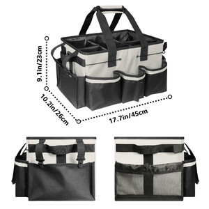 Sac de rangement portable personnalisé avec logo pour femme de <span class=keywords><strong>ménage</strong></span>, organisateur d'articles de nettoyage avec bandoulière réglable - Product Image 5