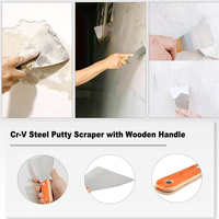 Perfect Pass Joint Knife Couteau à mastic pour cloisons sèches en acier au carbone 8 pouces 10 pouces ou 12 pouces pour coller de la peinture au mur Carrelage de sol