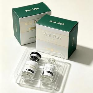 FX 5ml Beauty Vial <b>Box</b> Made From <b>White</b> Card Paper with Custom Size Foldable Design and Branded Exterior Printing - Product Image 1
