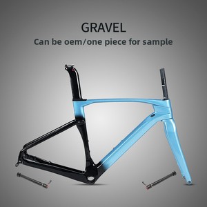<span class=keywords><strong>Cadre</strong></span> <span class=keywords><strong>de</strong></span> vélo <span class=keywords><strong>de</strong></span> route GRAVEL personnalisé en fibre <span class=keywords><strong>de</strong></span> carbone, peinture dégradée, <span class=keywords><strong>cadre</strong></span> <span class=keywords><strong>de</strong></span> vélo tout-terrain fabriqué en Chine - Product Image 2