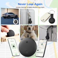 STELLAR PATH Mini Traceur GPS étanche IP67 pour animaux de compagnie, localisateur Bluetooth à distance, dispositif de suivi de voiture en plastique 4G/5G/WiFi