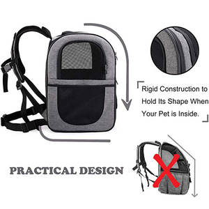 מנשא לחיות מחמד תרמיל כלב Carrier תרמיל להרחבה עם רשת לנשימה לכלבים קטנים חתולי גורים חיות מחמד תרמיל תיק - Product Image 5