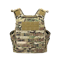 Porte-plaques tactique AVS avec sangles réglables pour les épaules et la taille, système MOLLE