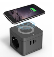 Enchufe de extensión UE/EE. UU., 4 salidas, 3 puertos Usb tipo C, puerto de carga rápida, 250V, 3.1A, tira de alimentación USB, cubo mágico, enchufe de cubo de alimentación
