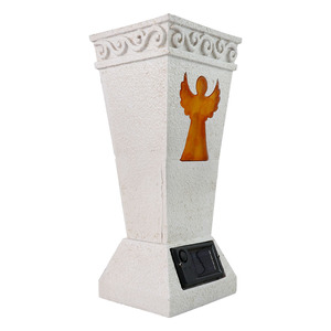 Farol Solar con Forma <span class=keywords><strong>de</strong></span> Ángel y Luz Naranja, Decoración <span class=keywords><strong>para</strong></span> <span class=keywords><strong>Cementerio</strong></span> con Base <span class=keywords><strong>de</strong></span> Panel Solar, Recuerdo <span class=keywords><strong>de</strong></span> Ángel <span class=keywords><strong>para</strong></span> Patio - Product Image 4
