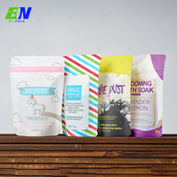 Sac d'emballage de sel de bain en plastique de finition mate d'impression personnalisée de pochette écologique avec la tirette refermable