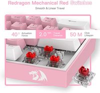 Keyboard Gaming Mekanik Mini Redragon USB Wired 61 Tombol RGB LED Grosir