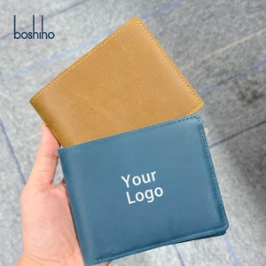 กระเป๋าสตางค์หนังแท้ลาย Crazy Horse สไตล์เรโทรสุดหรู พร้อมโลโก้สั่งทำพิเศษ ป้องกัน RFID รุ่นขายดีสำหรับผู้ชาย - Product Image 3