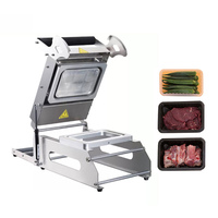 Machine de scellage manuelle pour contenants alimentaires en plastique, machine d'emballage alimentaire à emporter, scelleuse thermique pour barquettes à sandwich pour les commerces de restauration