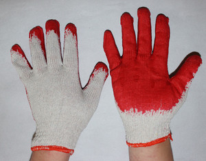 Suncend Guantes DE TRABAJO recubiertos de látex amarillo liso polialgodón baratos - Product Image 6