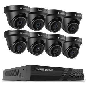 <span class=keywords><strong>Kit</strong></span> NVR 4K 8 Canaux 4COVR Direct Usine avec Disque Dur 2 To, 8 Caméras Tourelles PoE 5MP, Détection IA Humain/Véhicule, Système <span class=keywords><strong>de</strong></span> Sécurité par Caméras IP - Product Image 1