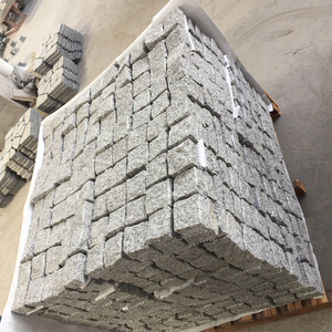 Pierre de pavage naturelle en granit gris <span class=keywords><strong>moins</strong></span> <span class=keywords><strong>cher</strong></span> G603 sur maille - Product Image 6
