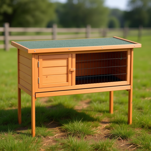 กรงไก่ไม้เนทูร่า ขนาด 36 นิ้ว บ้านสัตว์เลี้ยงกันน้ำ บ้านกระต่าย กรงสัตว์เลี้ยงกลางแจ้ง ที่อยู่อาศัยสำหรับสัตว์ปีก - Product Image 2