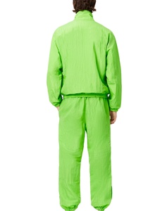 Chaqueta cortavientos deportiva para hombre, con cremallera, corte holgado, informal, a la moda, de color liso, conjunto deportivo. - Product Image 2