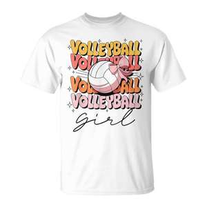 T-shirt de volley-ball pour filles avec motif nœud papillon pour filles et femmes - Product Image 1