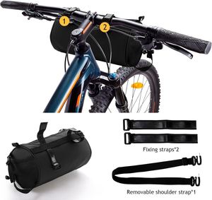 Sacoche de guidon tendance pour vélo VTT, cyclisme en extérieur, étanche, noir/vert, tailles 2L/5L - Product Image 4