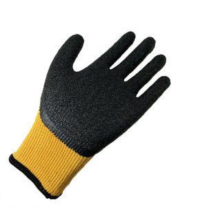 NMSAFETY-guantes de trabajo para industria de la construcción, 10 calibres, resistentes, anticorte, recubiertos de látex y algodón dorado, CE EN388 2142X - Product Image 2