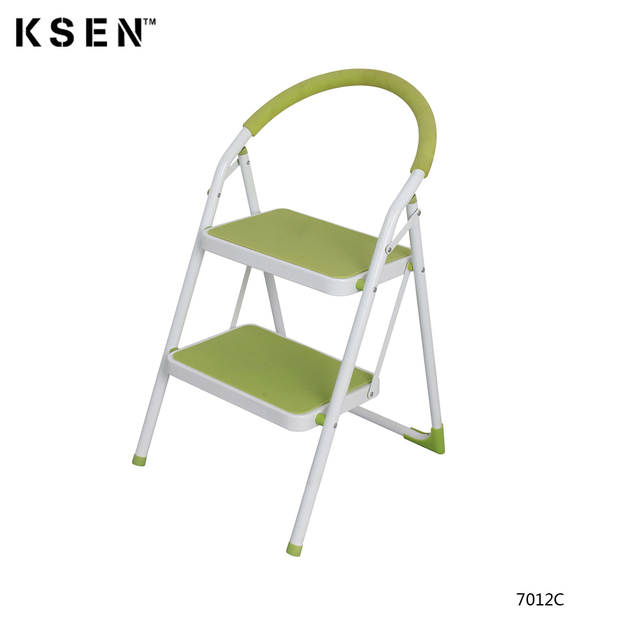Wholesale 2 Step Ladder Folding Lightweight Step Stool with Wide Anti-Slip Pedal for Home Office Kitchen and Garage KC- 7012C