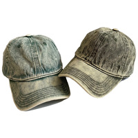 Casquette de baseball en jean délavé brodée sur mesure, style vintage vieilli, avec logo personnalisé, respirante, imperméable, sportive et formelle