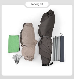 Hiped ngoài trời người lớn teepee Lều lớn đôi lớp PU2000MM đơn nhôm cực cắm trại lều từ Trung Quốc - Product Image 6