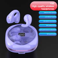 Écouteurs sans fil 2-en-1 BT 6.0, casque de sommeil invisible, écouteurs sportifs à clip ouvert, casque stéréo AAC avec LED