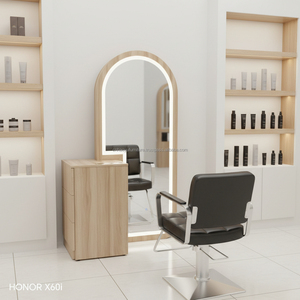 Espejo LED de Cristal de Lujo para Salón de Belleza con Construcción Duradera de Acero Inoxidable para Salones de Belleza, Peluquerías y Barberías - Product Image 6