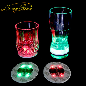 Longstargift - Posavasos LED Luminosos de EVA para Pedidos al por Mayor - Accesorio para Bares y Discotecas, Artículo Publicitario, Promoción de Marcas de Alcohol, Banners para Fiestas - Product Image 1