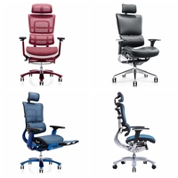 Chaise ergonomique en maille avec soutien lombaire pour poste de travail et cadre dirigeant