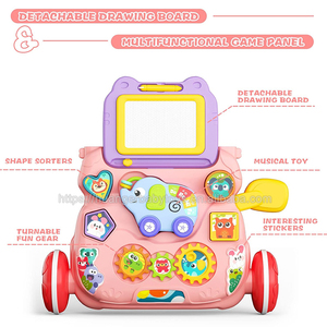 Huanger Juguete bébé <span class=keywords><strong>chariot</strong></span> marcheur éducation précoce <span class=keywords><strong>chariot</strong></span> jouet lumière électrique musique bébé apprentissage <span class=keywords><strong>chariot</strong></span> <span class=keywords><strong>marche</strong></span> poussette jouets - Product Image 5