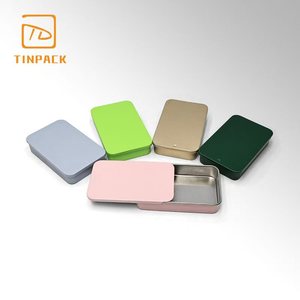 Caja de Hojalata Rectangular Portátil Personalizada con Tapa Deslizante para Dulces, Mentas y Pequeños Regalos, <span class=keywords><strong>Precio</strong></span> al por Mayor - Product Image 4