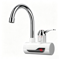 Robinet d'eau chaude instantanée populaire avec affichage numérique de la température, chauffe-eau électrique pour la cuisine et l'usage domestique quotidien
