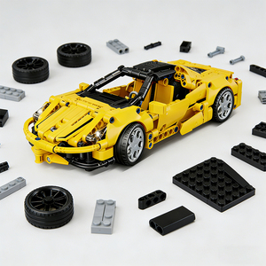 Jouet de voiture de course sportive, bricolage, plastique, assemblage, jouet éducatif, blocs de construction, jouets éducatifs pour enfants - Product Image 3