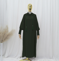 Robe Abaya à Capuche Maxi pour Femmes Musulmanes, Mode Islamique Modeste, Kaftan Dubai
