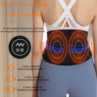 Ceinture chauffante sans fil portable en gros avec masseur pour soulager les douleurs lombaires, femmes et hommes, rechargeable sans fil