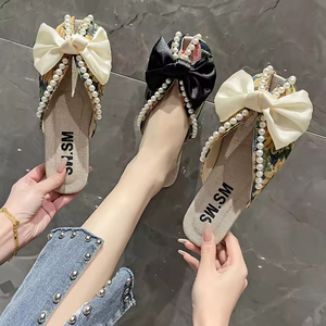 Sandalias de Tacón Alto Stiletto con Correa al Tobillo para Mujer, Diseño Veraniego, Sexy, Color Verde Perenne, Punta Puntiaguda, Bordadas con Cuentas, de Cuero Genuino - Product Image 3