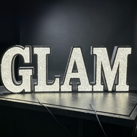 Lettres lumineuses LED 3D personnalisées - Décoration publicitaire étanche avec télécommande pour bureau, restaurant, bar et plus