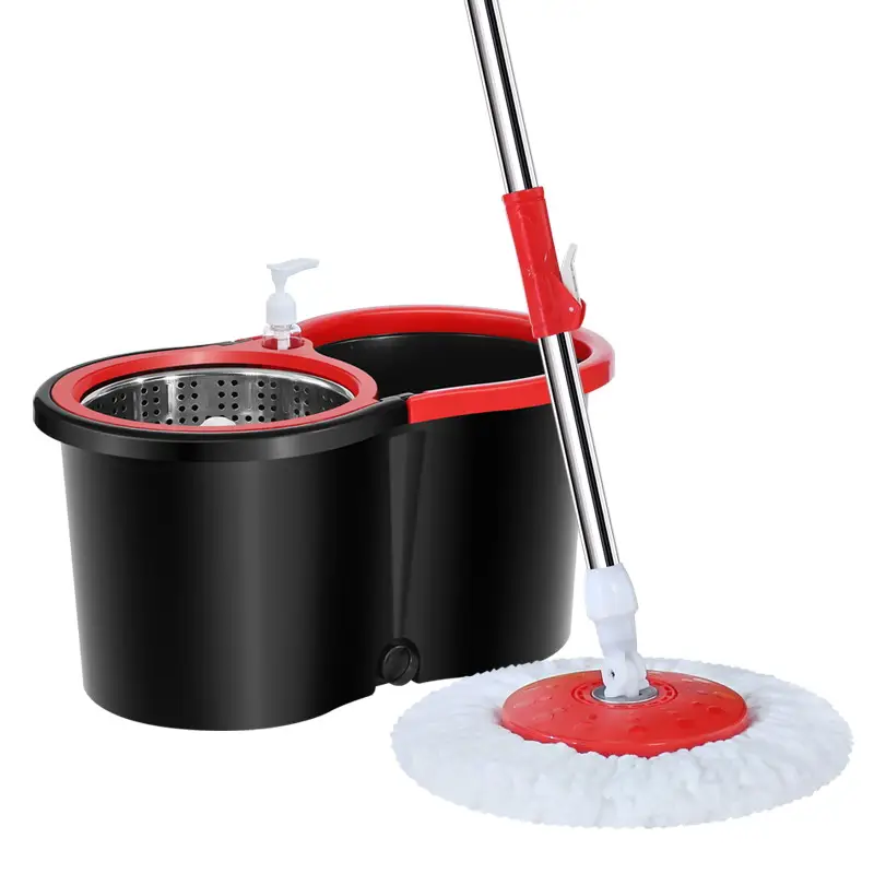 Limpeza de chão mágico de fácil vida, venda quente, esfregão mágico 360 com balde de esfregão