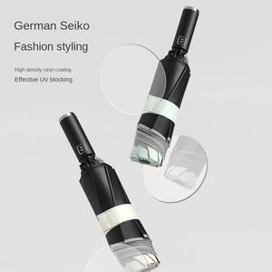 10-костный автоматический обратный зонт со светоотражающей полосой, светящийся дизайн, классический бизнес-рекламный подарок, солнечный зонт с принтом логотипа - Product Image 2