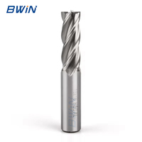 BWiN personnalisé 6mm fraise en bout fournisseur 4 cannelures M35 M42 M2 HSS fraise en bout pour métal diamètre 4mm-25mm